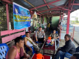Polres Batu Bara Sukseskan Program “Lalu Lintas Menyapa – Ngopi Bareng” di Jalinsum Lima Puluh