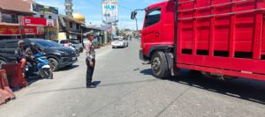 Sat Lantas Polres Batu Bara Jaga Kamseltibcarlantas di Sejumlah Titik Rawan Kemacetan