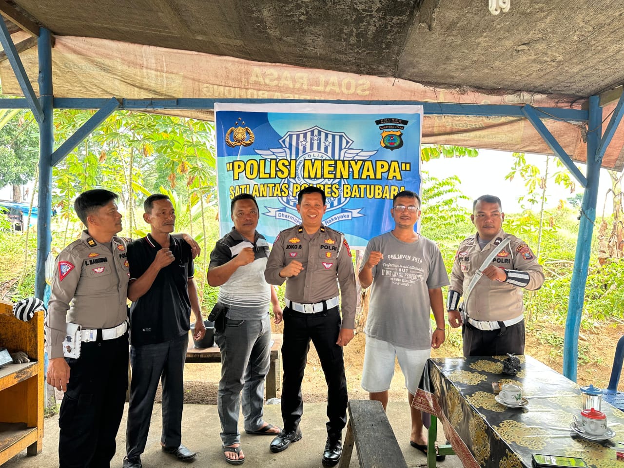 Satlantas Polres Batu Bara Sosialisasikan Keselamatan Lalu Lintas kepada Sopir Angkutan Barang