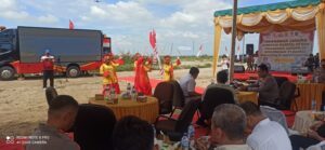 Wakapolres Batu Bara Hadiri Zoom Meeting dan Penanaman Jagung Serentak di Lahan Hutan Sosial