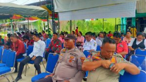 Bhabinkamtibmas Hadiri Peresmian Peletakan Batu Pertama Pembangunan Sekolah Dasar Kasih Shalom