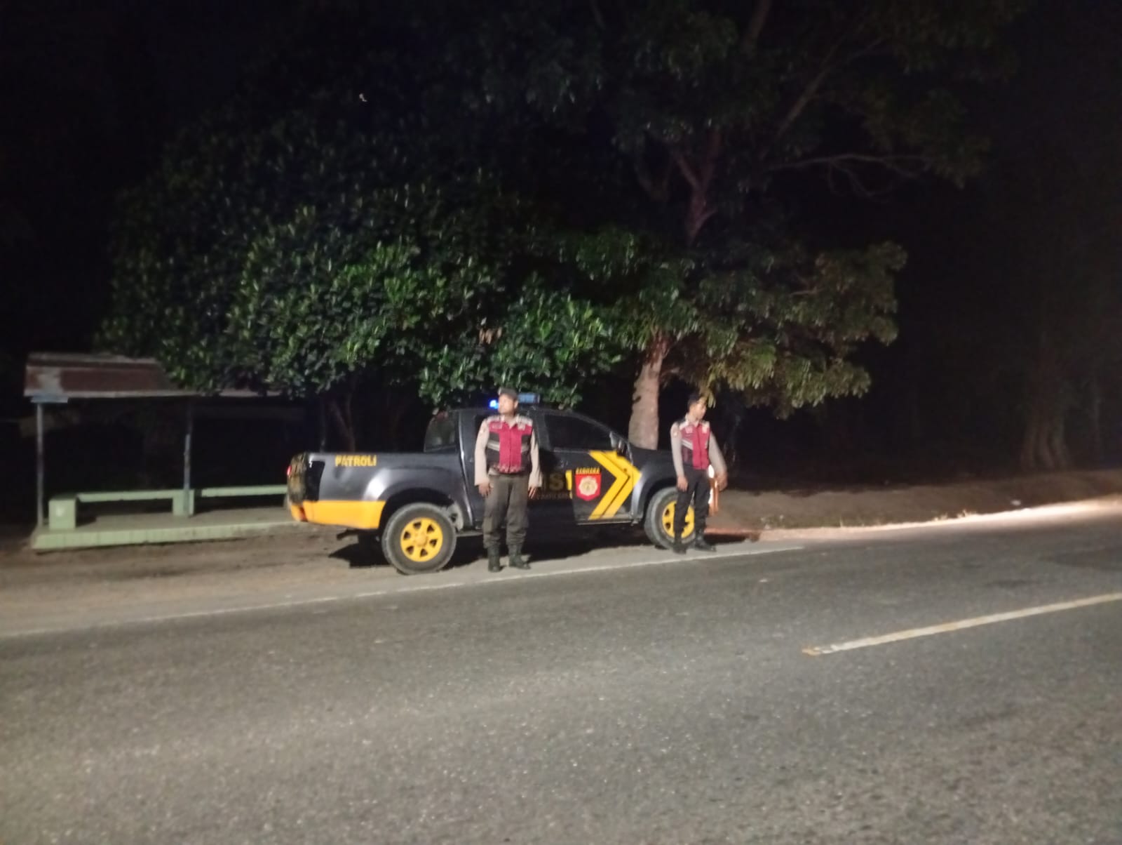 Patroli Presisi Polres Batu Bara Pastikan Keamanan Jalinsum Simpang Kresek