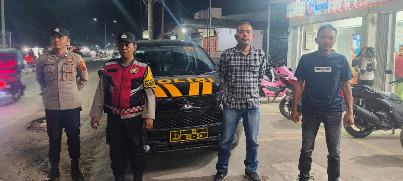 Patroli Malam Polsek Labuhan Ruku Jaga Kondusifitas Tanjung Tiram