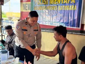Kasatlantas Polres Batu Bara Sukseskan Program “Lalu Lintas Menyapa – Ngopi Bareng”