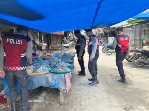 Patroli Presisi Polres Batu Bara Jaga Keamanan Pasar Limapuluh
