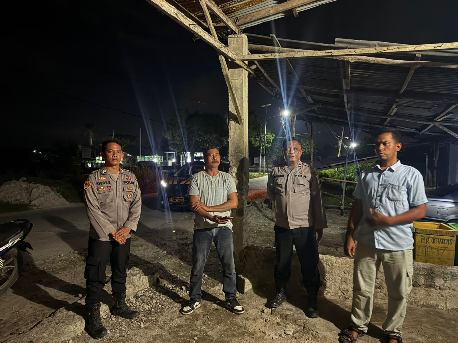 Polsek Medang Deras Tingkatkan Patroli Malam Cegah Kejahatan