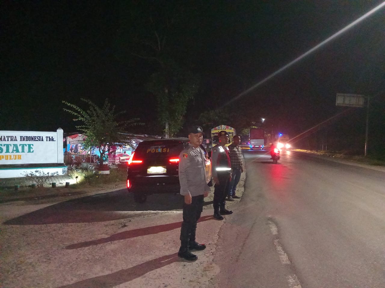 Polsek Lima Puluh Intensifkan Patroli Malam Cegah Tawuran dan Kejahatan Jalanan