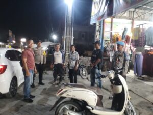 Polsek Indrapura Patroli Malam Cegah Balap Liar dan Kejahatan