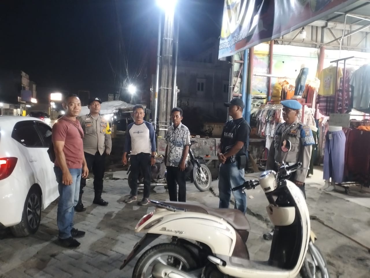 Polsek Indrapura Patroli Malam Cegah Balap Liar dan Kejahatan