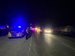 Patroli Blue Light Polres Batu Bara Jaga Keamanan Simpang Kresek