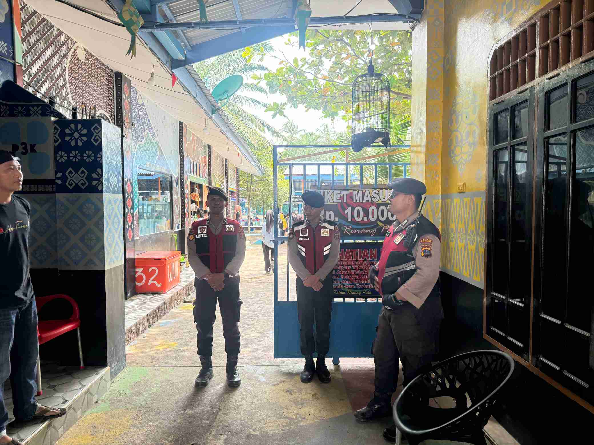 Sat Samapta Polres Batu Bara Amankan Objek Wisata Kolam Renang Pala