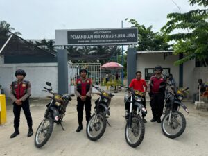 Sat Samapta Polres Batu Bara Jaga Keamanan Kolam Renang Sijira Jira