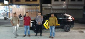 Polsek Medang Deras Patroli Malam Antisipasi Gangguan Kamtibmas