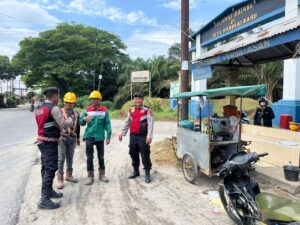 Sat Samapta Polres Batu Bara Tingkatkan Keamanan dan Sosialisasi Kamtibmas di Simpang Mangke Baru