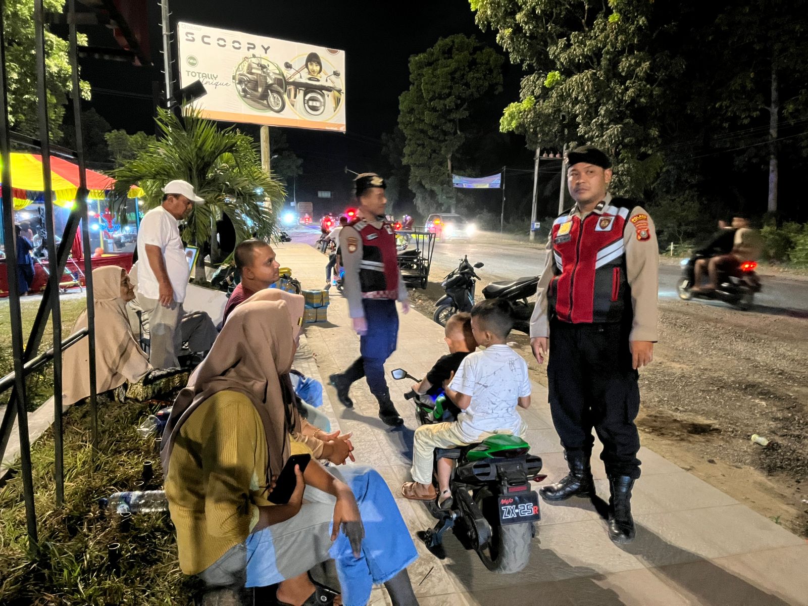 Sat Samapta Polres Batu Bara Sosialisasikan Kamtibmas dan Imbau Kewaspadaan di Sei Bejangkar