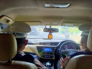 Satlantas Polres Batu Bara Sosialisasikan Operasi Patuh Toba 2025 di Jalinsum Lima Puluh-Indrapura