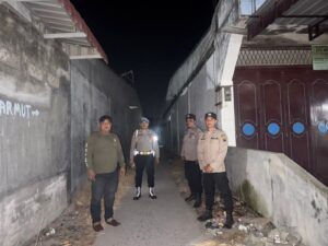 Polsek Medang Deras Patroli Malam, Jaga Keamanan di Lokasi Ramai