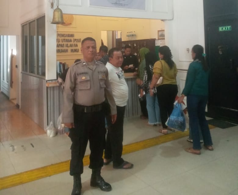 Polsek Labuhan Ruku Jaga Keamanan Lapas Klas IIA