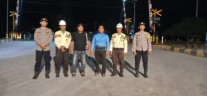 Patroli Malam Polsek Medang Deras Cegah Kejahatan di Pagurawan