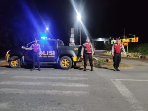 Patroli Blue Light Polres Batu Bara Jaga Keamanan Tanah Itam Ulu