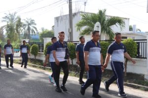 Polres Batu Bara Gelar Olahraga Sehat dan Bugar