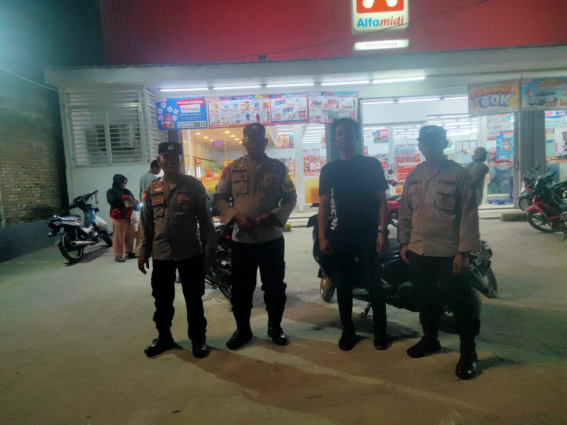 Patroli Malam Polsek Medang Deras Antisipasi Kejahatan