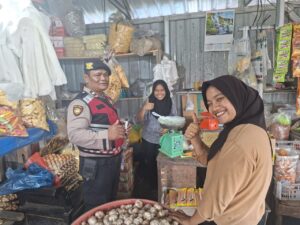 Kanit Samapta Polsek Medang Deras Jaga Harkamtibmas dan Sosialisasi Antisipasi Kejahatan Jalanan