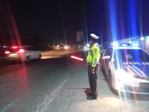 Patroli Blue Light Sat Lantas Polres Batu Bara Antisipasi Kemacetan dan Kecelakaan Lalu Lintas