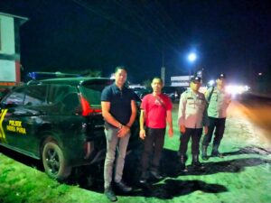Patroli Malam Polsek Indrapura Cegah Gangguan Kamtibmas di Wilayah Hukumnya