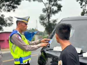 Satlantas Polres Batu Bara Sosialisasikan Operasi Patuh Toba 2025