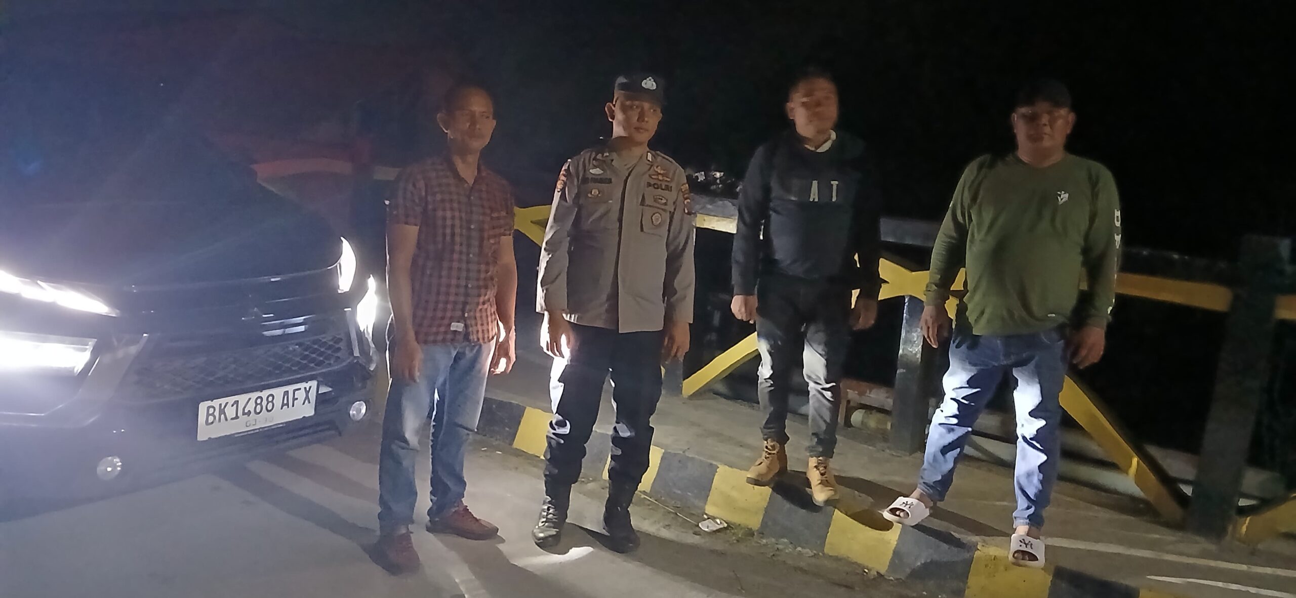 Patroli Malam Polsek Medang Deras Antisipasi Kejahatan