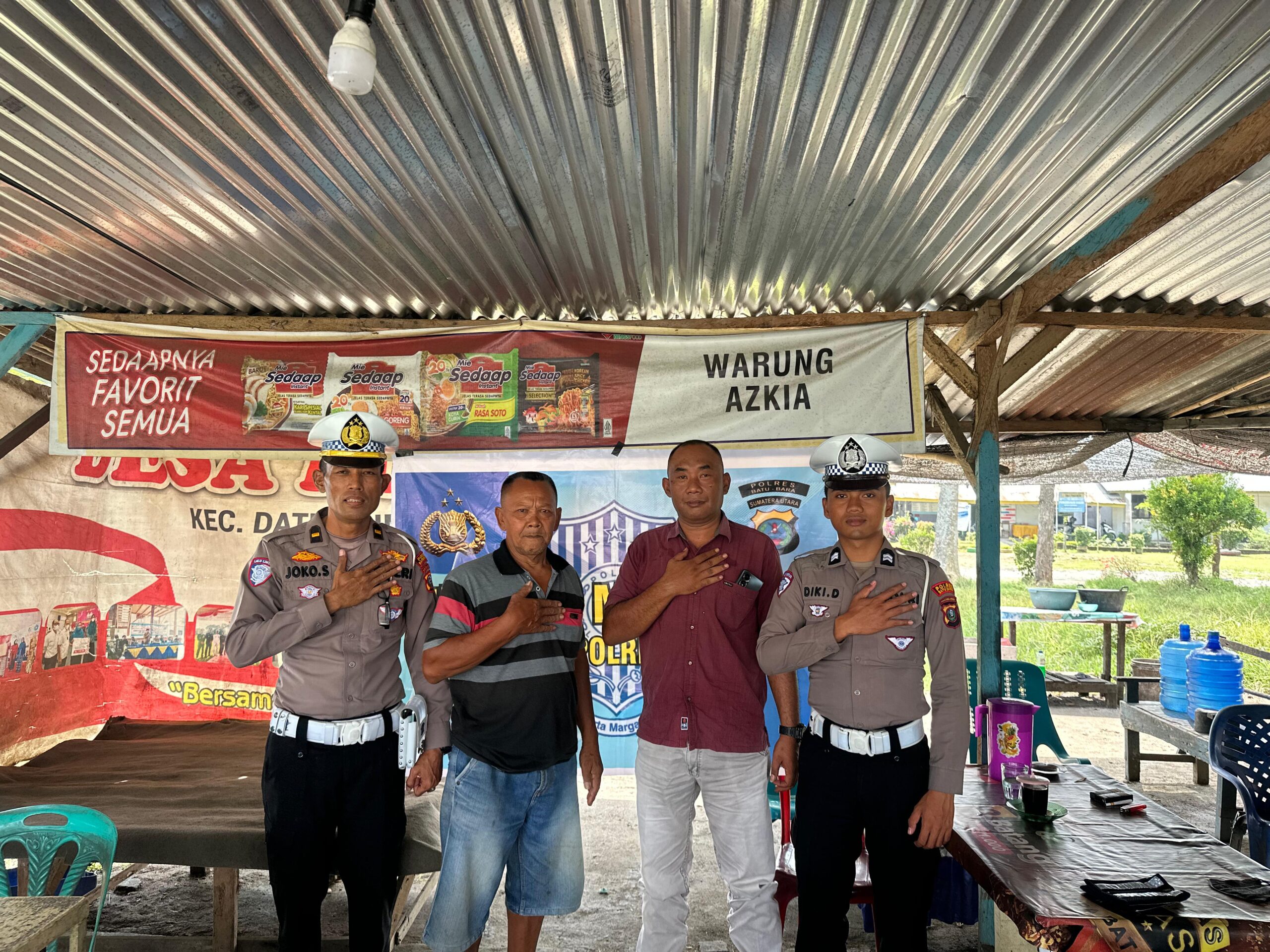 Satlantas Polres Batu Bara Sosialisasikan Keselamatan Berlalu Lintas kepada Sopir Angkutan Barang