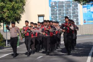 Polres Batu Bara Gelar Latihan Devile Jelang HUT RI ke- 80
