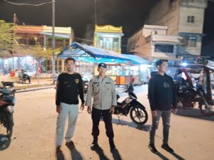 Polsek Medang Deras Patroli Malam, Jaga Keamanan di Titik Rawan
