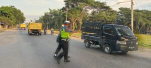 Satlantas Polres Batu Bara Sukses Amankan Arus Lalu Lintas di Sejumlah Titik Rawan