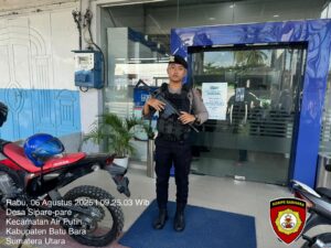 Sat Samapta Polres Batu Bara Amankan Objek Vital Perbankan