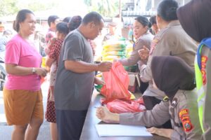 Polres Batu Bara Bersinergi dengan Bulog Gelar Gerakan Pangan Murah