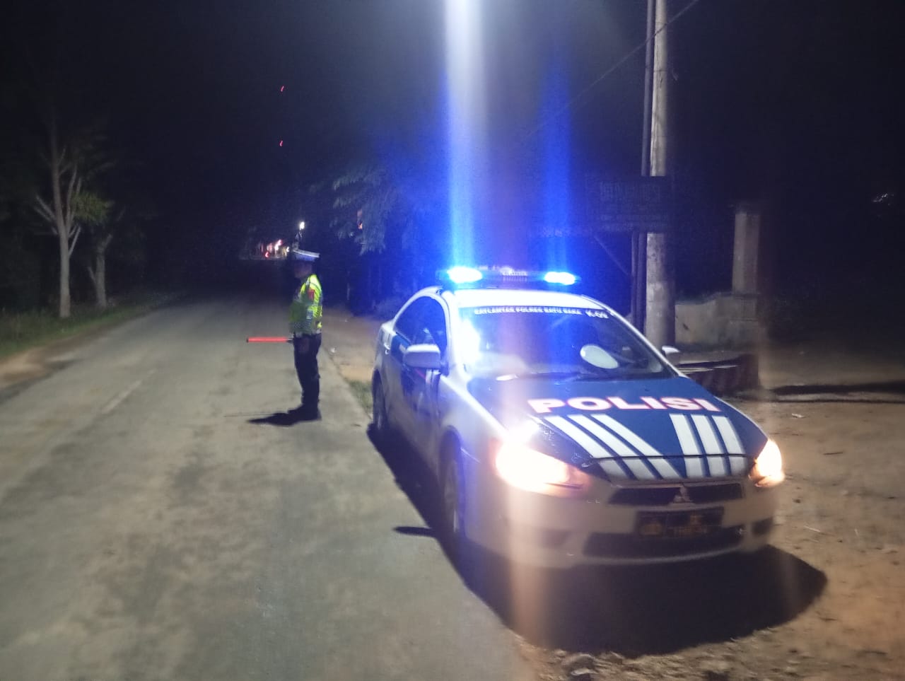 ‎Patroli Blue Light Polres Batu Bara Tingkatkan Keamanan dan Kelancaran Lalu Lintas di Titik Rawan