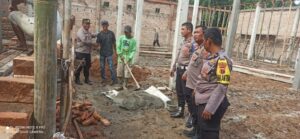 Kapolsek Labuhan Ruku Kontrol Pembangunan SPPG, Dukung Program Nasional Makan Bergizi Gratis