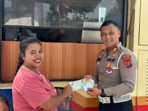 Sat Lantas Polres Batu Bara Sukses Gelar Samsat Keliling, Dukung Program BERLAYAR Bupati di Desa Lubuk Cuik