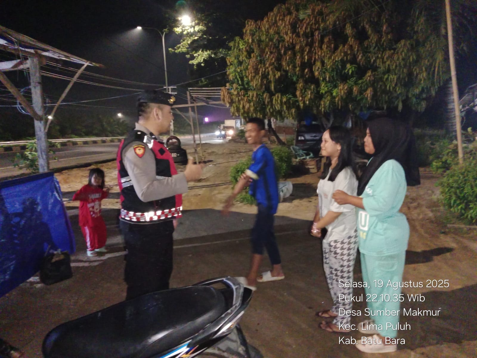 Sat Samapta Polres Batu Bara Gelar Cooling System dan Patroli, Imbau Masyarakat Jaga Kamtibmas