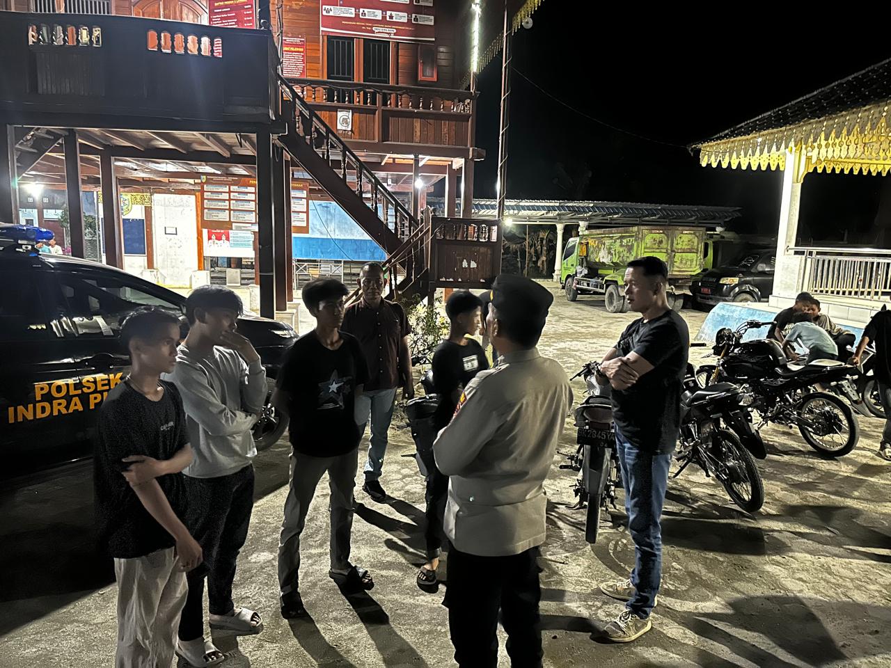 Polsek Indrapura Gencarkan Patroli Malam, Cegah Balap Liar, Begal, dan Gangguan Kamtibmas