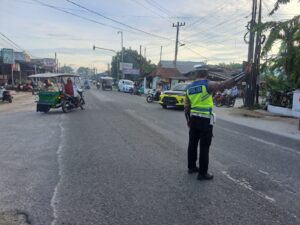 Sat Lantas Polres Batu Bara Aktif Melaksanakan Pengaturan Lalu Lintas di Titik-Titik Rawan