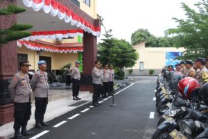 Polres Batu Bara Gelar Pemeriksaan Kendaraan Dinas, Pastikan Kesiapan Operasional
