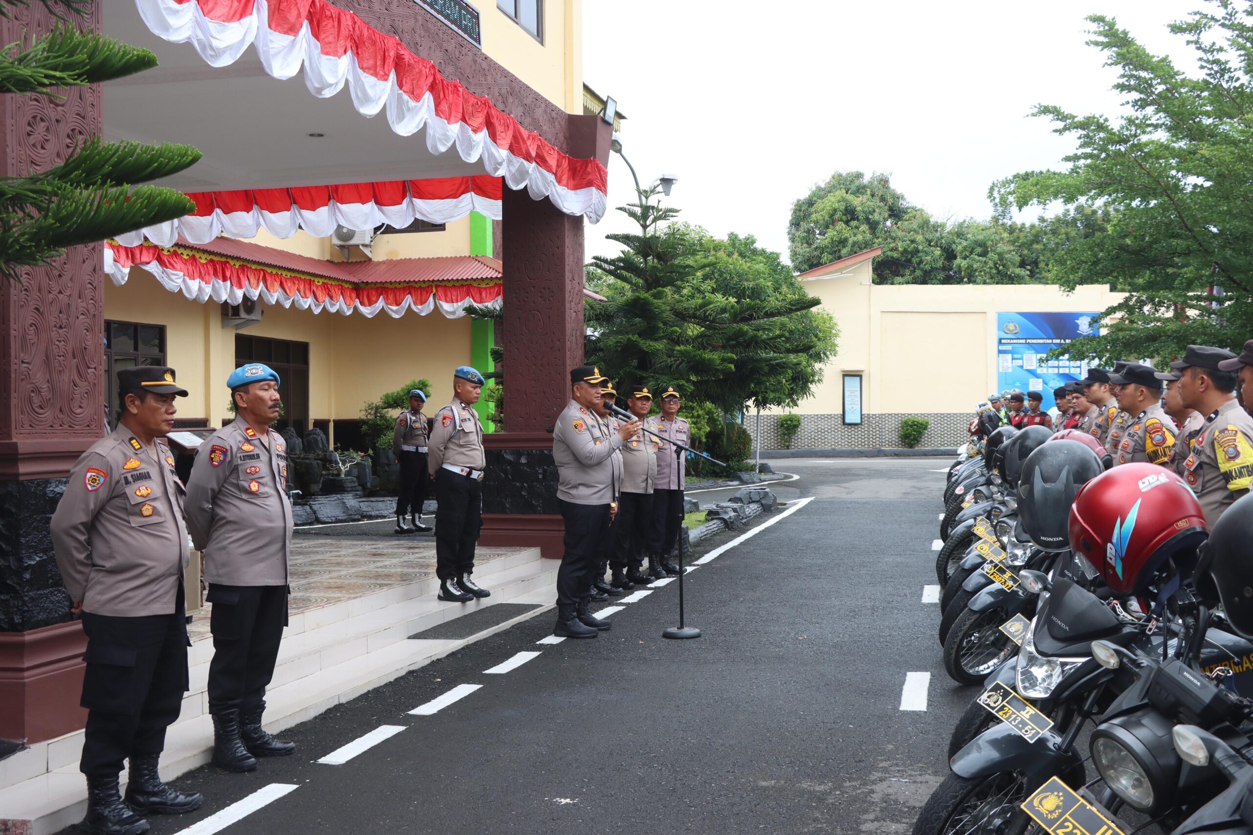 Polres Batu Bara Gelar Pemeriksaan Kendaraan Dinas, Pastikan Kesiapan Operasional