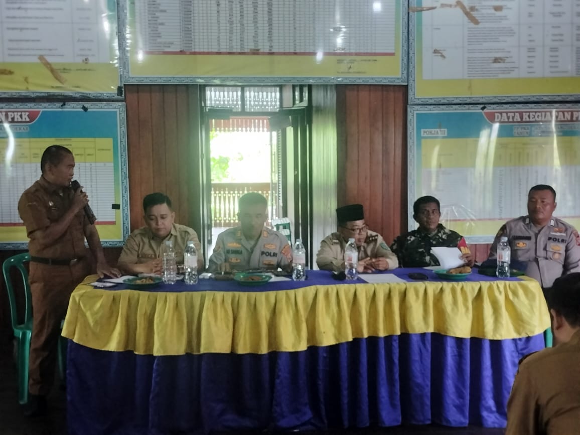 Camat dan Kapolsek Medang Deras Gelar Musyawarah Antisipasi Aksi Anarkis dalam Penyampaian Aspirasi
