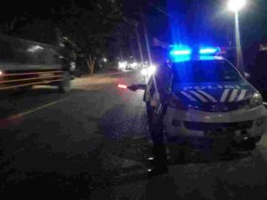 Sat Lantas Polres Batu Bara Gencar Patroli Blue Light, Jaga Kamseltibcarlantas di Jalinsum