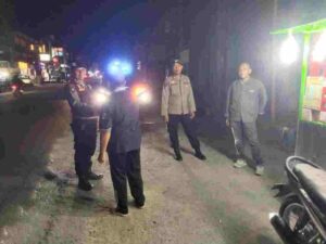 Polsek Indrapura Tingkatkan Patroli Malam, Cegah Balap Liar, Begal, dan Jaga Kamtibmas