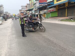 Sat Lantas Polres Batu Bara Aktif Atur Lalu Lintas Demi Kamseltibcarlantas Kondusif