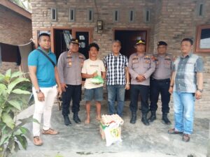 Polsek Labuhan Ruku Gelar “Minggu Kasih”, Salurkan Bantuan Sembako untuk Kaum Dhuafa
